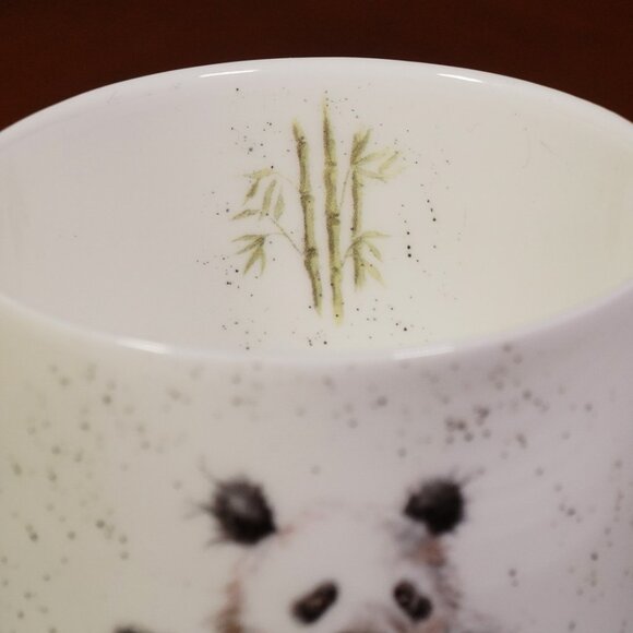 Rare Royal Worcester Coffee Mug Wrendale Designs By Hannah Dale Panda Bamboozled - Picture 6 of 10